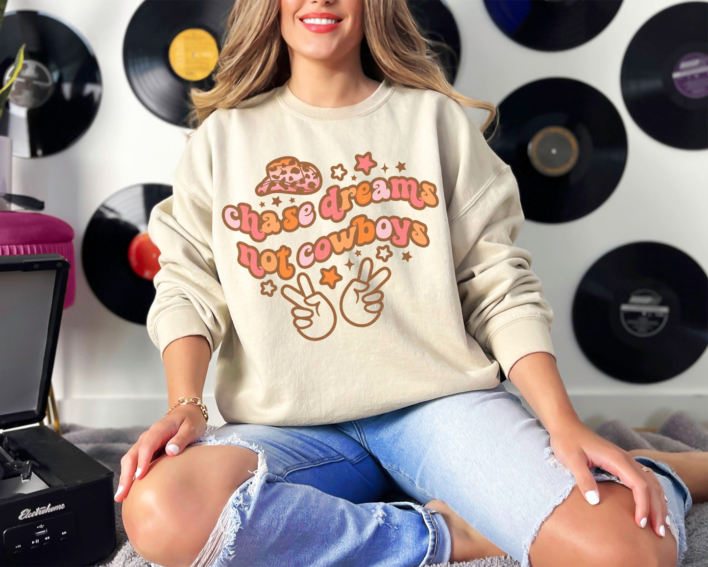 Chase Dreams Not Cowboys Sweatshirt