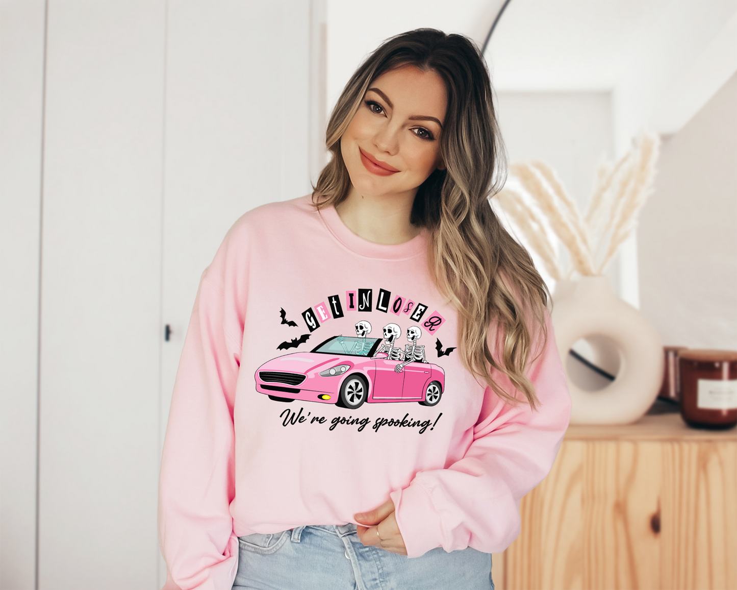 Get In Loser, We're Going Spooking Halloween Sweatshirt