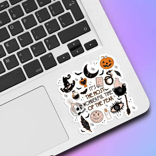 It's The Most Wonderful Time of the Year Halloween Vinyl Sticker