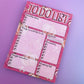 Pumpkin Spice A5 Daily To Do List Notepad