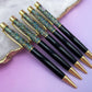 Black & Gold Falling Glitter Pen