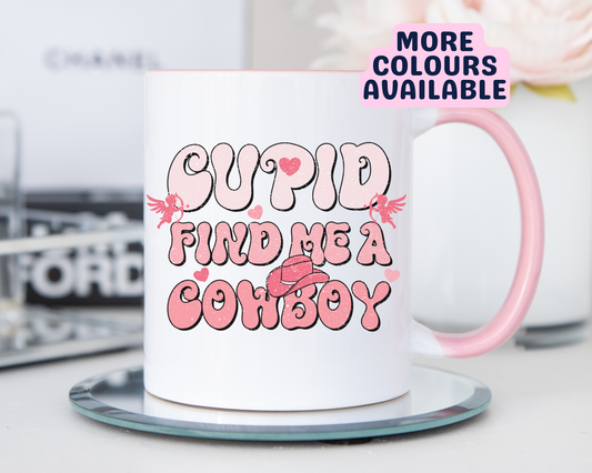Cupid Find Me A Cowboy Mug