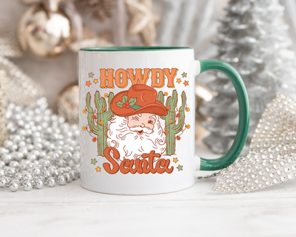Howdy Santa Christmas Mug