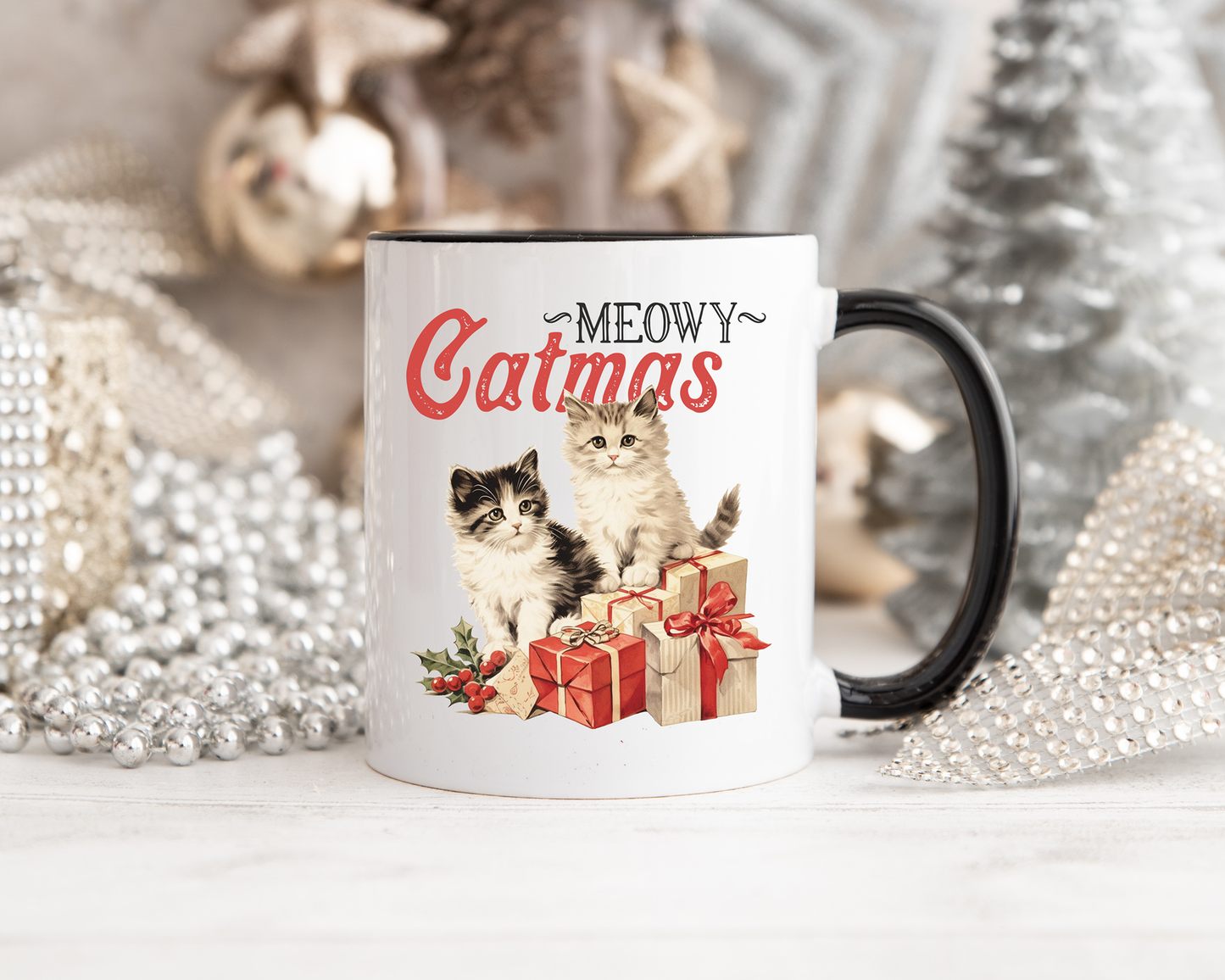 Meowy Catmas Christmas Mug