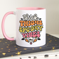 Thick Thighs Spooky Vibes Halloween Mug