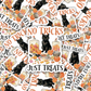 No Tricks Just Treats Halloween Vinyl Sticker