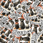 Black Cat Society Halloween Vinyl Sticker