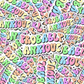 Probably Anxious Vinyl Sticker