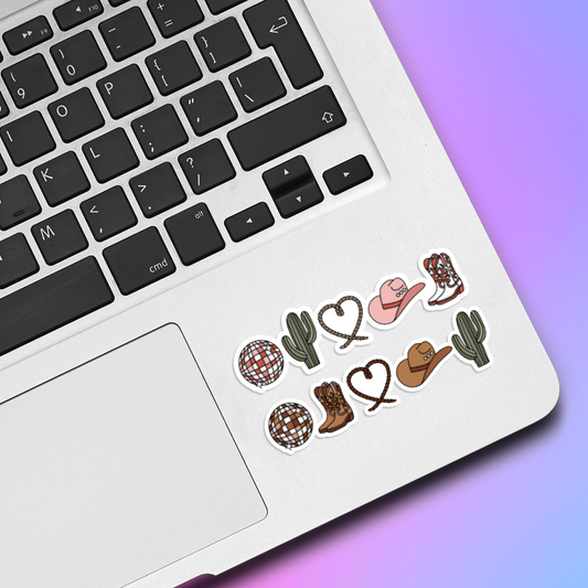 Cowgirl Country & Western Vinyl Sticker