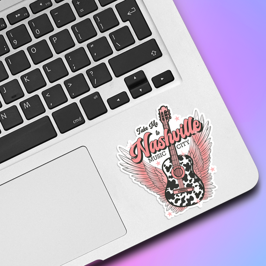 Take Me To Nashville Vinyl Sticker