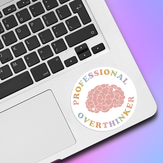 Professional Overthinker Vinyl Sticker