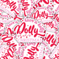 Have A Holly Dolly Christmas Vinyl Sticker
