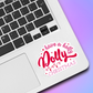 Have A Holly Dolly Christmas Vinyl Sticker