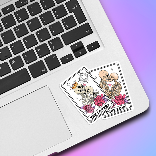 The Lovers Tarot Card Vinyl Sticker